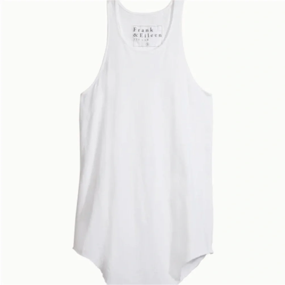 Frank & Eileen Classic White Racerback Tank Top - Picture 4 of 8